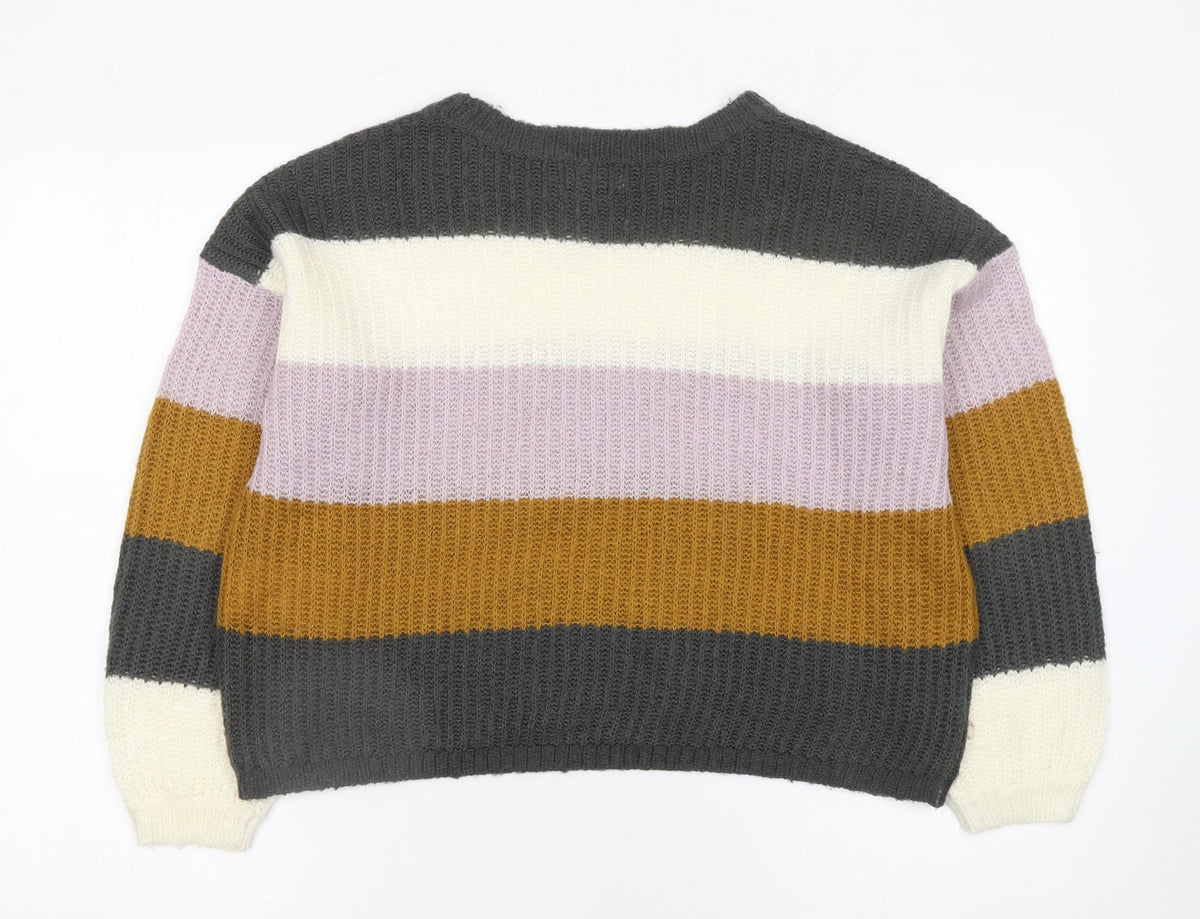 Jacqueline de Yong Women's Multicoloured M Knit Pullover Jumper