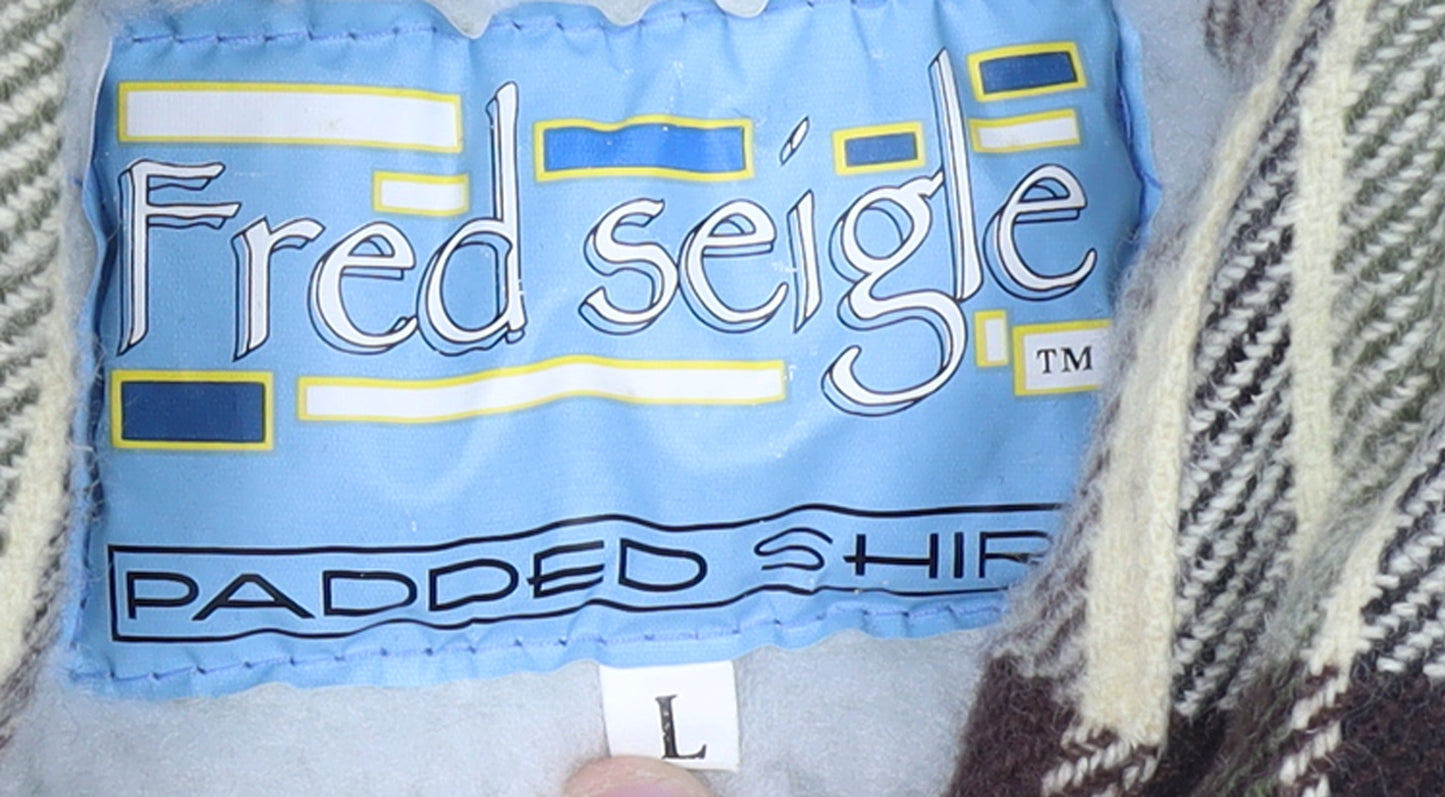 Womens UK Size L Fred Seigle Multicoloured Shirt Jacket