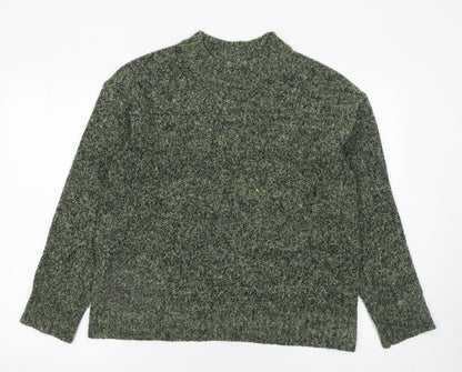 Matalan Women's Green Mock Neck Pullover Jumper Size M