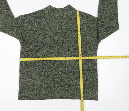 Matalan Women's Green Mock Neck Pullover Jumper Size M