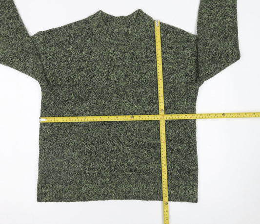 Matalan Women's Green Mock Neck Pullover Jumper Size M