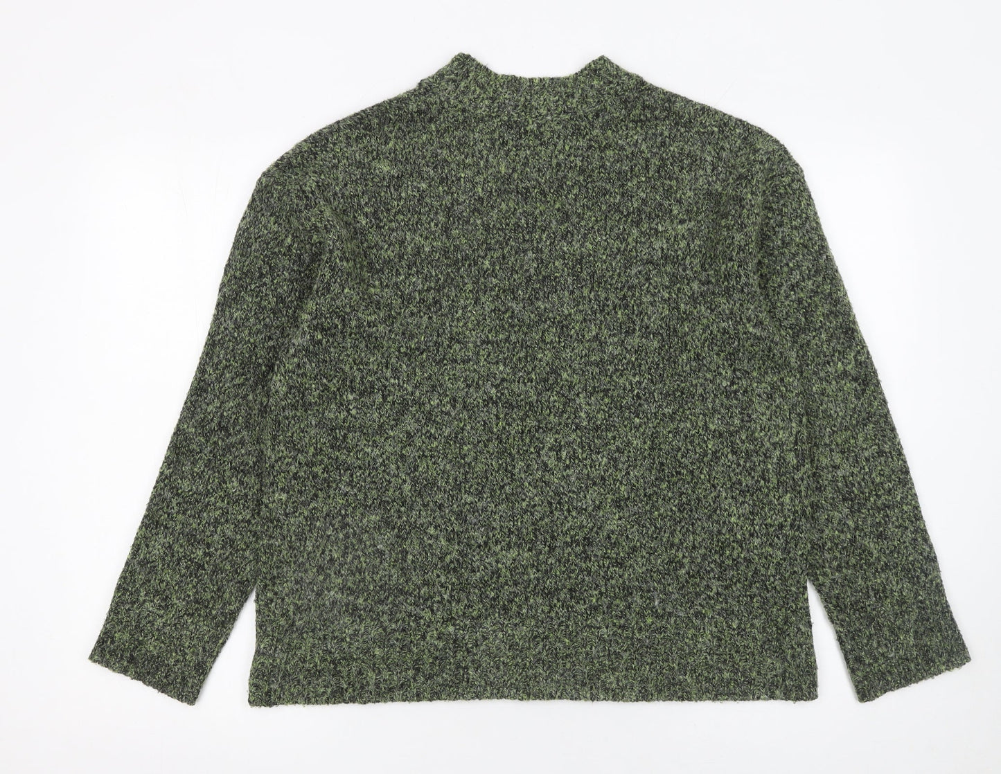 Matalan Women's Green Mock Neck Pullover Jumper Size M