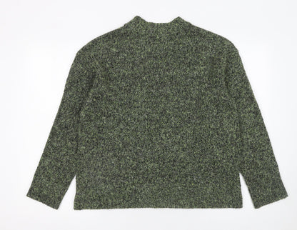 Matalan Women's Green Mock Neck Pullover Jumper Size M