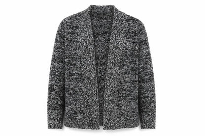 M&Co Women's Grey Chunky Knit Long Sleeve Cardigan Size 12
