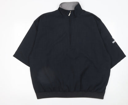 Mens UK Size L Lyle & Scott Black 1/2 Zip Sweatshirt