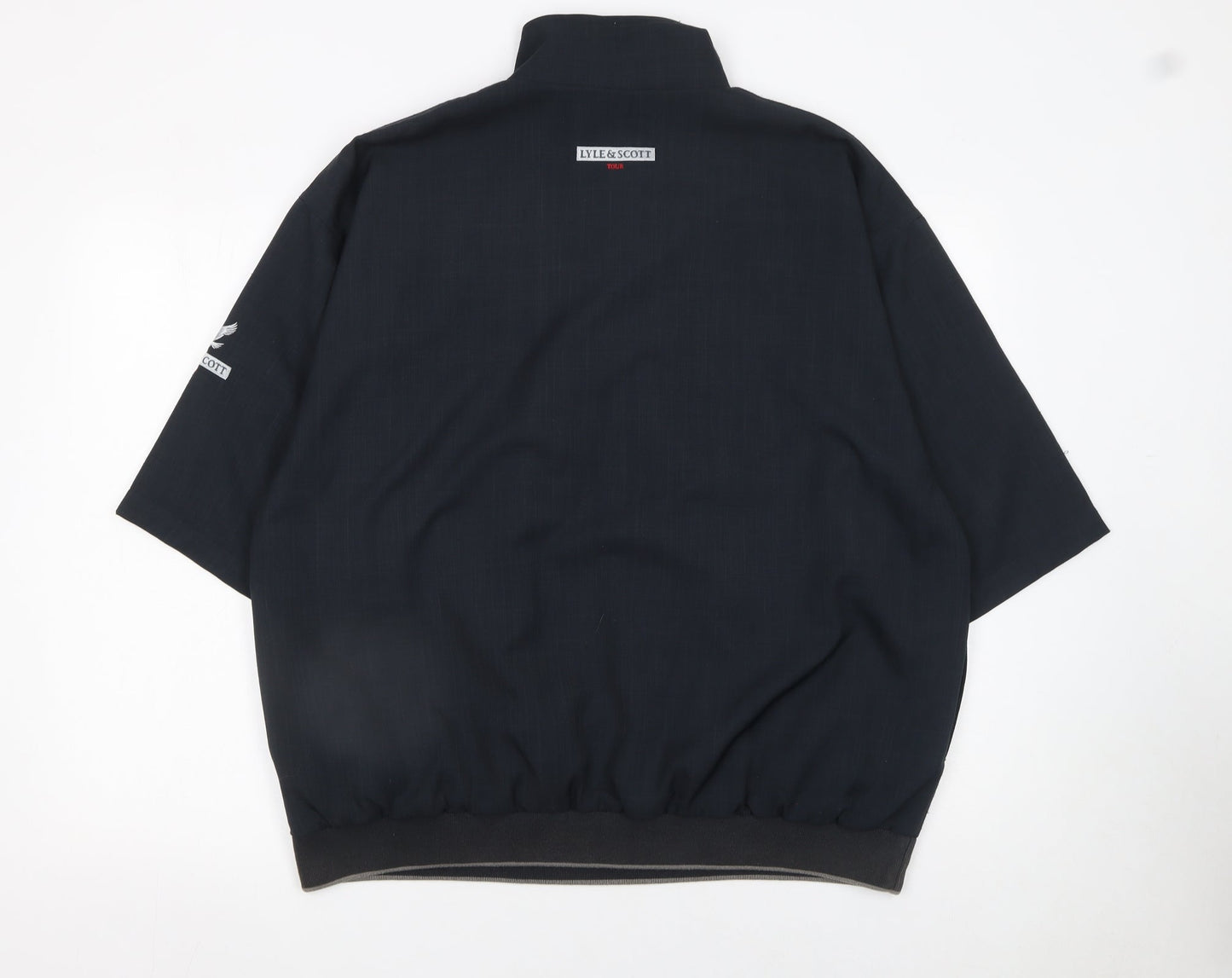 Mens UK Size L Lyle & Scott Black 1/2 Zip Sweatshirt