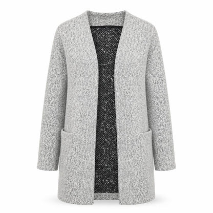 F&F Women’s Grey Longline Open Knit Cardigan UK 10