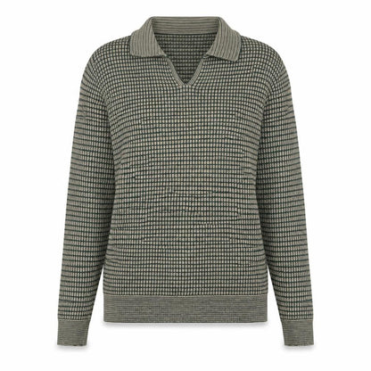 Jaeger Womens Green Collared Wool Pullover Jumper Size 10