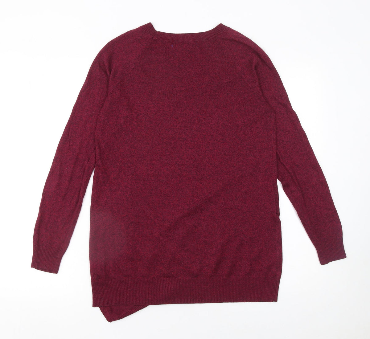 APT.9 Women's Red Knit Crew Neck Pullover Jumper Size S