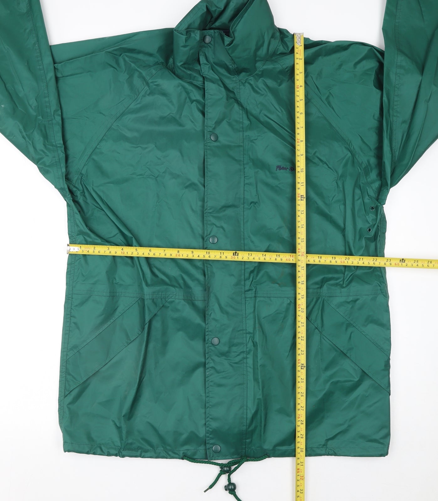 Peter Storm Men’s Green Waterproof Rain Jacket M 38in Hiking Outdoor