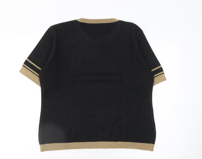 Womens UK Size 8 Lyle & Scott Black Pullover Jumper