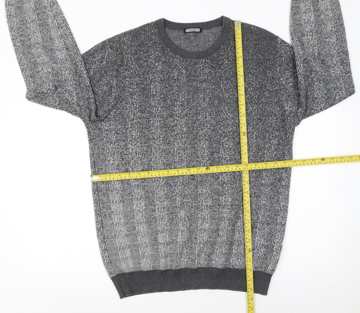 Mens UK Size XL Hatemoglu Grey Pullover Jumper