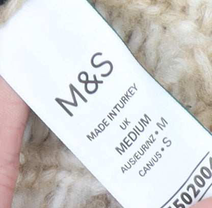Womens UK Size M Marks and Spencer Beige Pullover Jumper