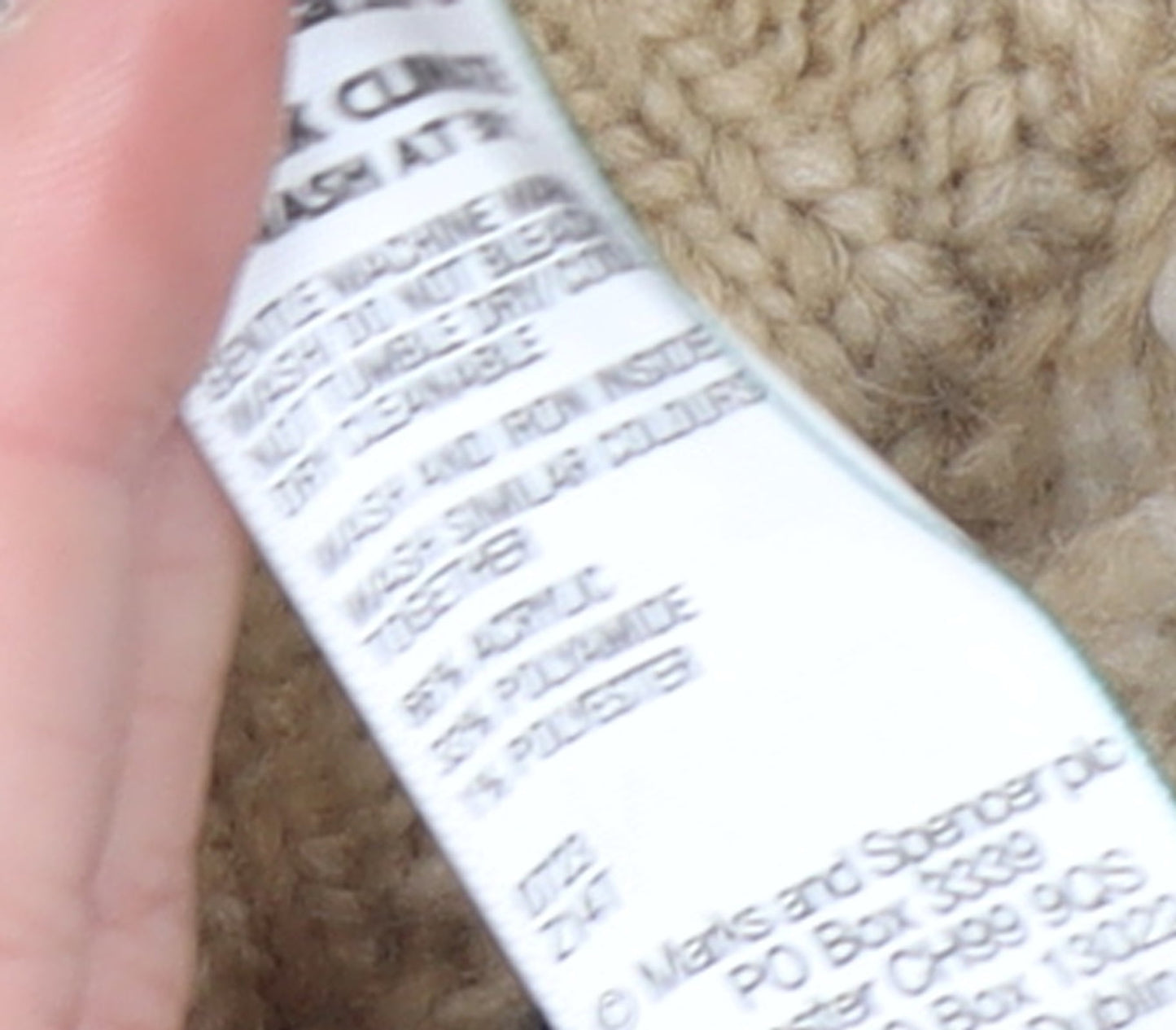 Womens UK Size M Marks and Spencer Beige Pullover Jumper