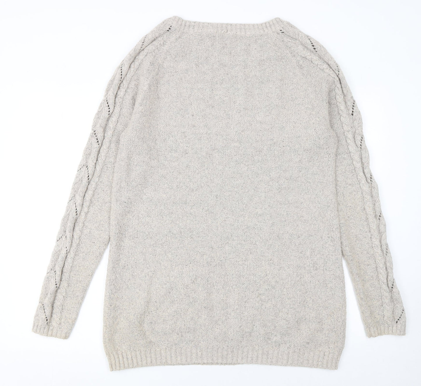 Womens UK Size 16 FatFace Ivory Pullover Jumper