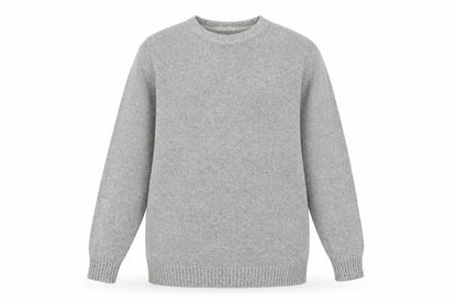 Marks and Spencer Mens Grey Cotton Linen Crew Neck Jumper L