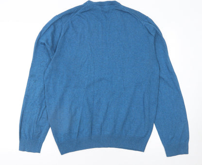 Crew Clothing Company Men’s Blue 2XL Cotton Crew Neck Jumper
