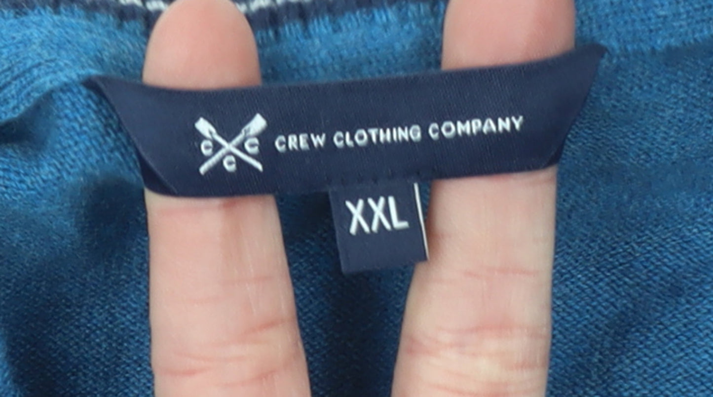 Crew Clothing Company Men’s Blue 2XL Cotton Crew Neck Jumper