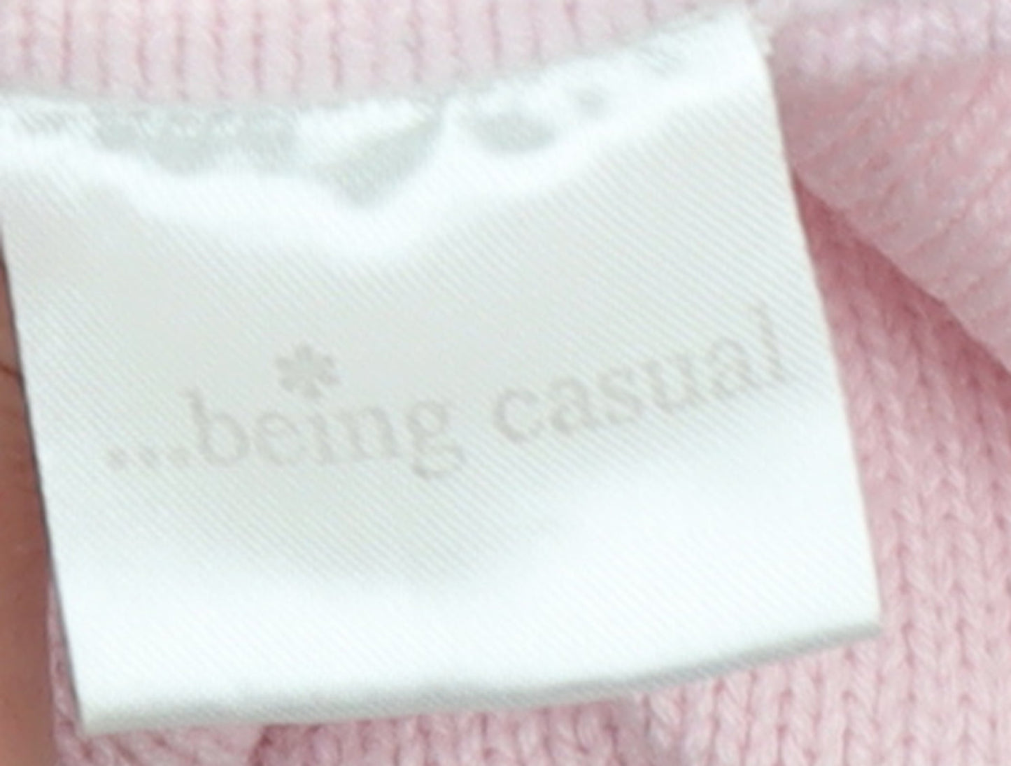 Being Casual Women's Pink Short Sleeve V-Neck Sequin Jumper Size 16