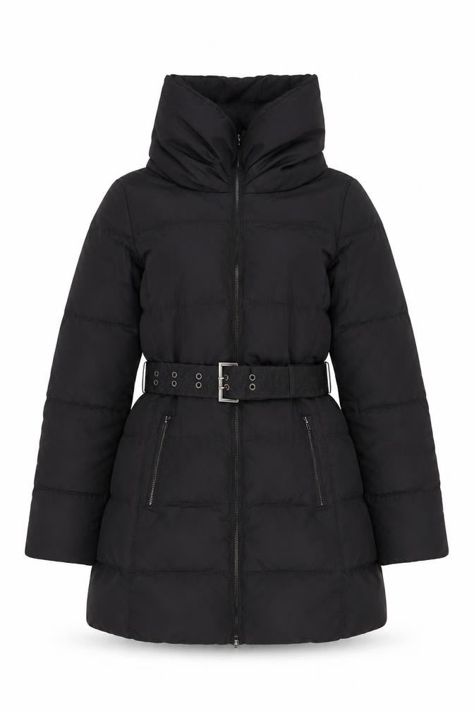 Womens UK Size 10 Zara Black Puffer Jacket