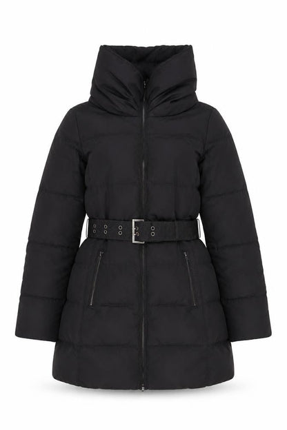 Womens UK Size 10 Zara Black Puffer Jacket