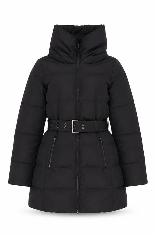 Womens UK Size 10 Zara Black Puffer Jacket