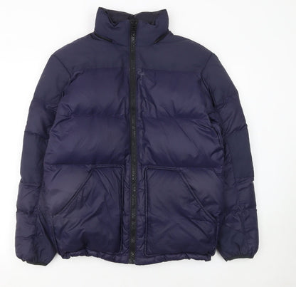 Womens UK Size S Ralph Lauren Blue Puffer Jacket