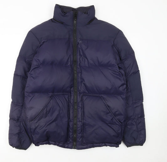 Womens UK Size S Ralph Lauren Blue Puffer Jacket