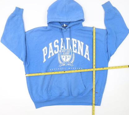 Womens UK Size M Pull&Bear Blue Pullover Hoodie