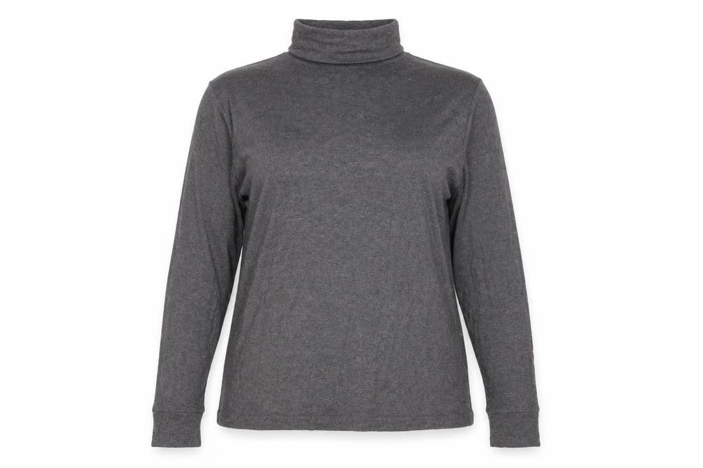Marks and Spencer Women’s Grey Roll Neck Long Sleeve Jersey Top Size 16