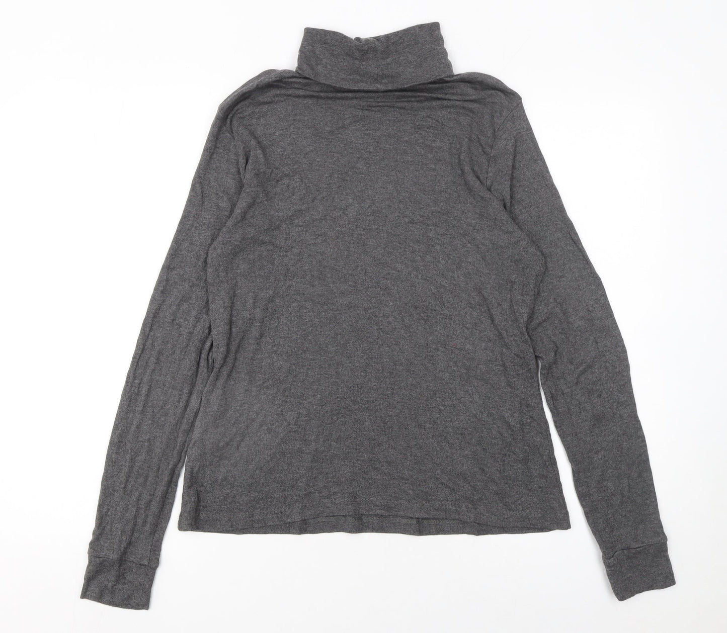 Marks and Spencer Women’s Grey Roll Neck Long Sleeve Jersey Top Size 16
