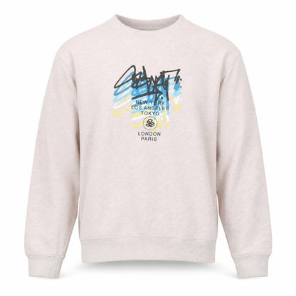 Mens UK Size M River Island Beige Pullover Sweatshirt