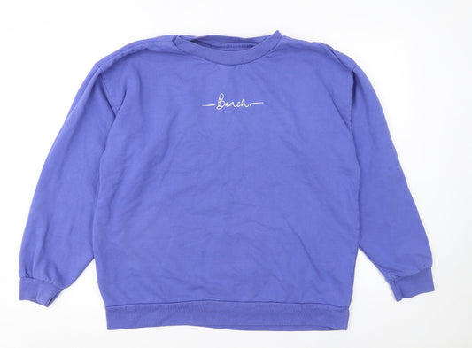 Womens UK Size 12 Bench Blue Pullover Sweatshirt