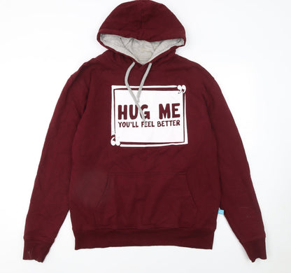 Womens UK Size L MyDreamStore Red Pullover Hoodie