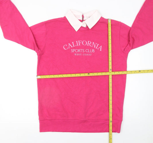 Womens UK Size M TU Pink Pullover Sweatshirt