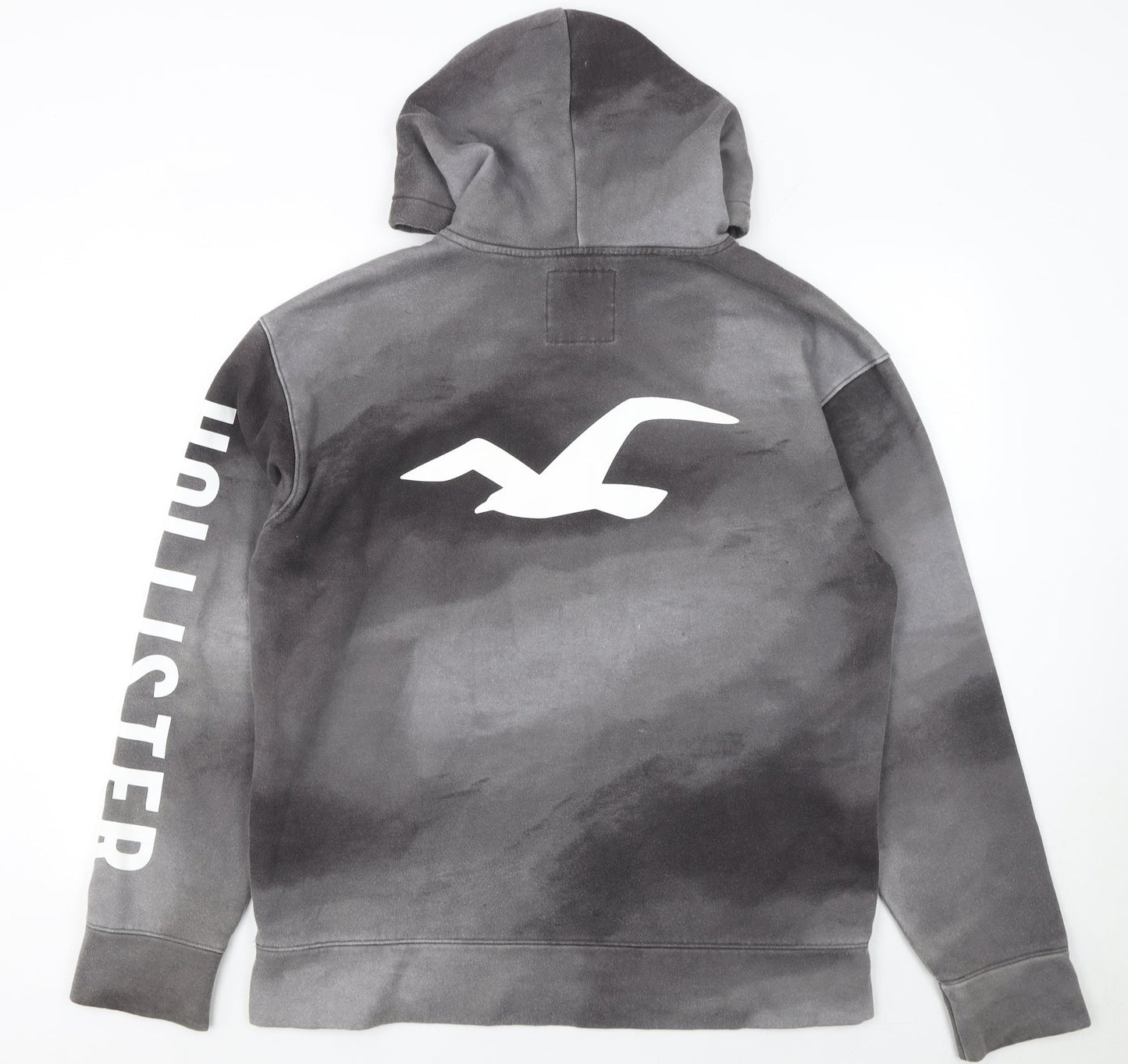 Mens UK Size L Hollister Grey Pullover Hoodie
