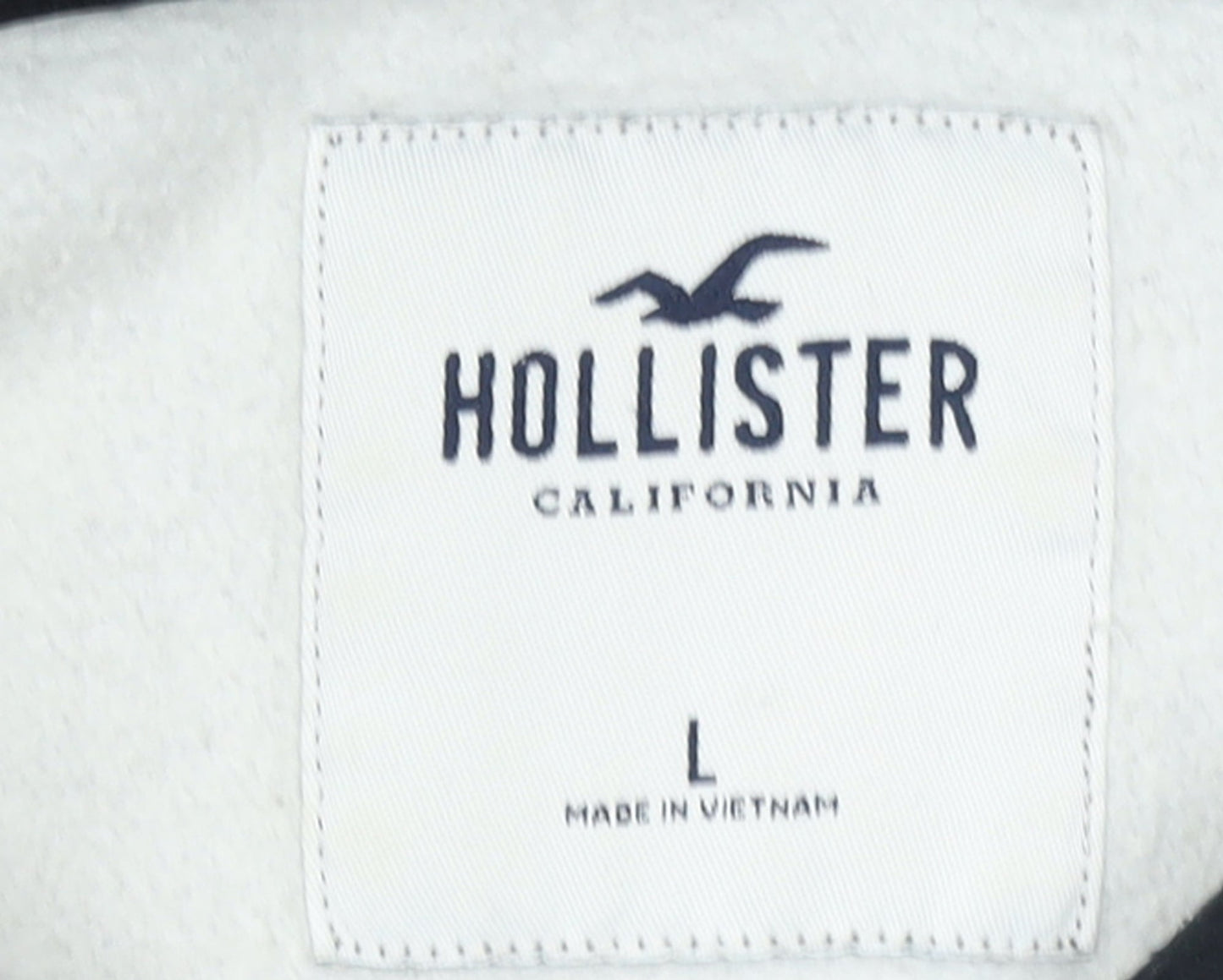 Mens UK Size L Hollister Grey Pullover Hoodie