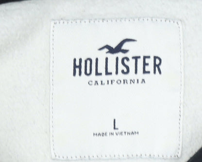 Mens UK Size L Hollister Grey Pullover Hoodie