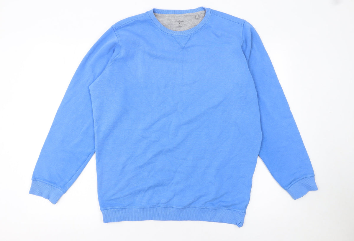 Mens UK Size M James Pringle Blue Pullover Sweatshirt