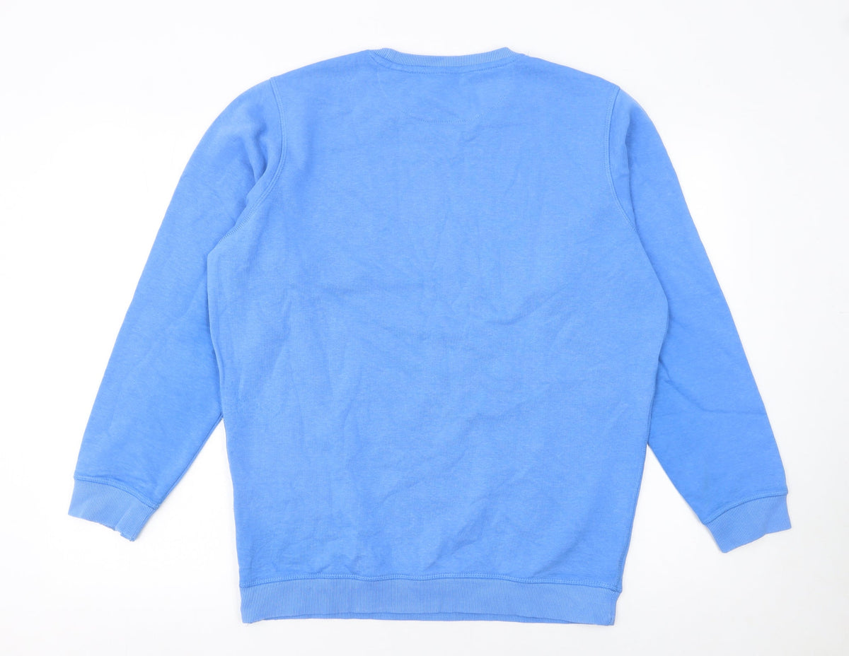 Mens UK Size M James Pringle Blue Pullover Sweatshirt
