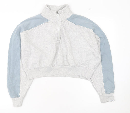 Womens UK Size 14 Lonsdale Grey Pullover Sweatshirt