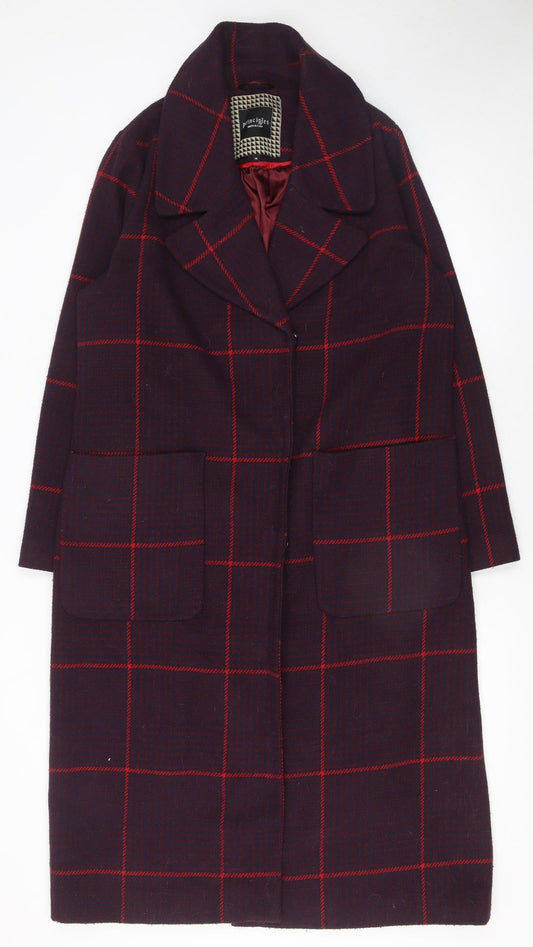 Womens UK Size 14 Principles by Ben de Lisi Purple Overcoat