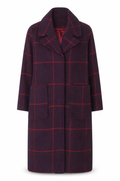 Womens UK Size 14 Principles by Ben de Lisi Purple Overcoat