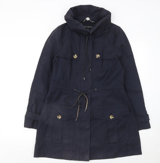 Womens UK Size 8 Hobbs Blue Parka Coat