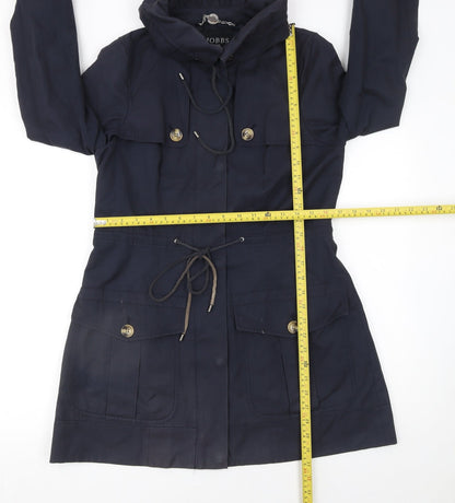 Womens UK Size 8 Hobbs Blue Parka Coat