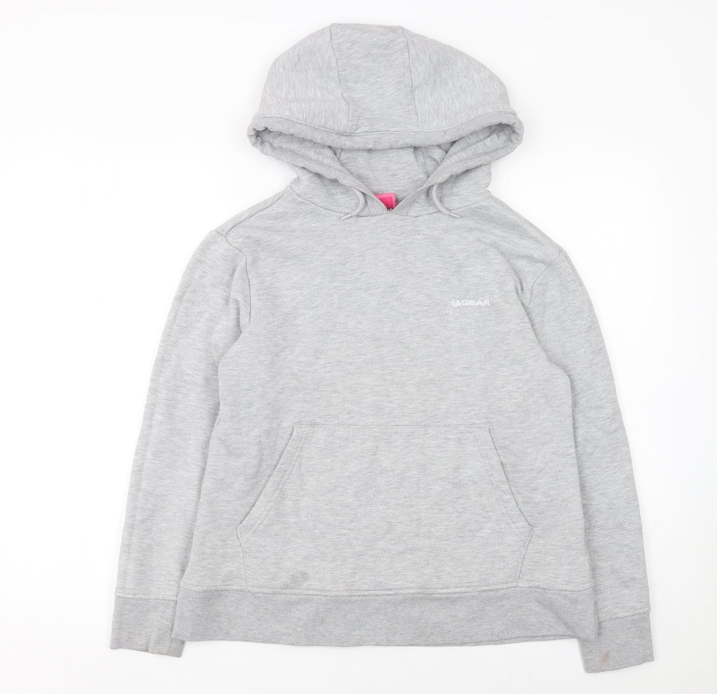 Womens UK Size 12 LA Gear Grey Pullover Hoodie