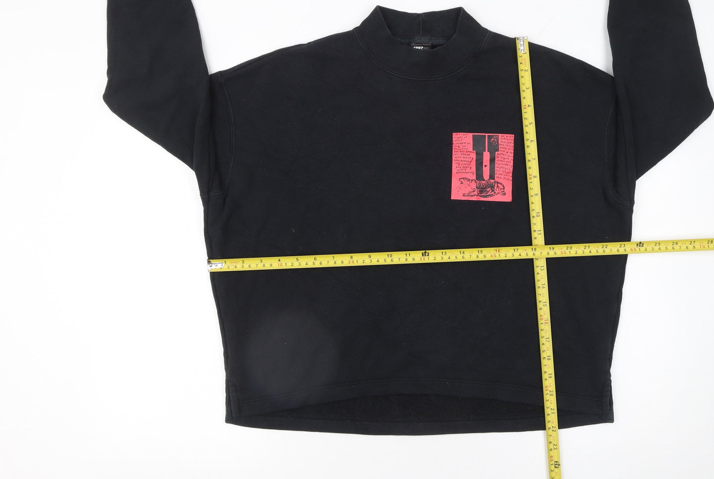 Womens UK Size S Uniqlo Black Pullover Sweatshirt