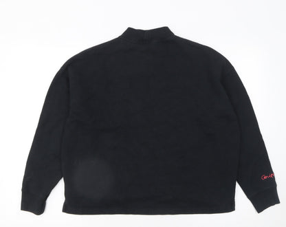 Womens UK Size S Uniqlo Black Pullover Sweatshirt
