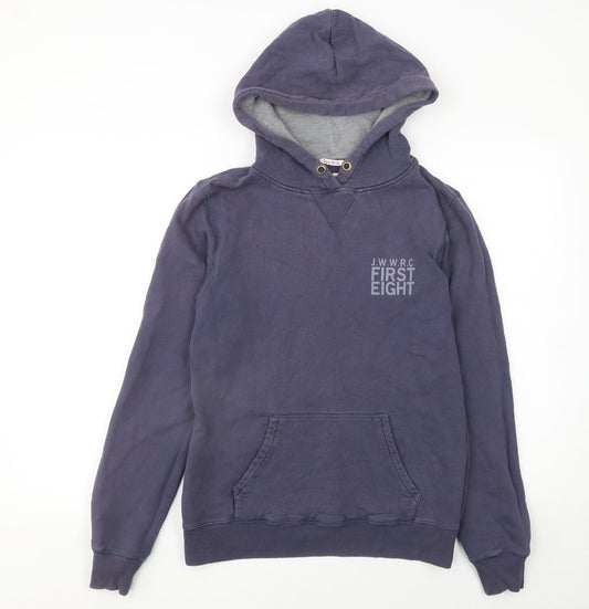 Womens UK Size 12 Jack Wills Blue Pullover Hoodie