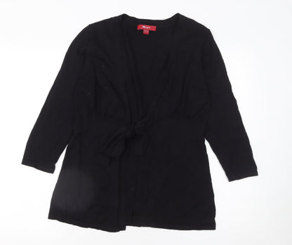 Womens UK Size 14 Monsoon Black Cardigan Jumper